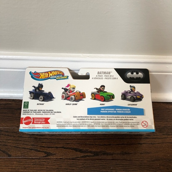 Hot Wheels Racer Verse 4-Pack: Batman, Robin, Catwoman & Harley Quinn - NWT! - Picture 5 of 6